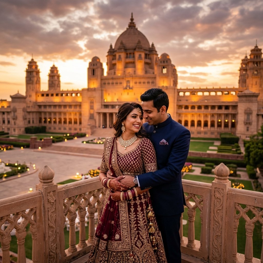 Couple Pre-wedding Shoot Rajasthan Palace
